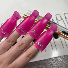 Load image into Gallery viewer, Nail Polish Remover Clip (Set of Ten Finger Caps Pieces)