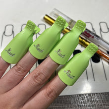 Load image into Gallery viewer, Nail Polish Remover Clip (Set of Ten Finger Caps Pieces)