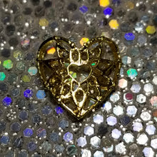 Load image into Gallery viewer, Harvesting Love || Filigree Nail Art Charm || Gold tone Stud