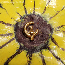 Load image into Gallery viewer, π Peaches Over the Moonπ || Gold Tone Nail Art Charm || Cat Flatback Stud