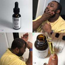 Load image into Gallery viewer, HelioS Oil || 1 oz || Hair, Skin, & Nails Elixir || Grooming Dropper Bottle || Aftershave || Cuticle Maintenance