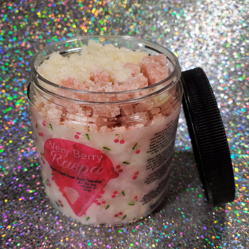 Very Berry Raspa ~ Scrub Balm Crumbles || Lip & Body || Vegan Sugar Exfoliant