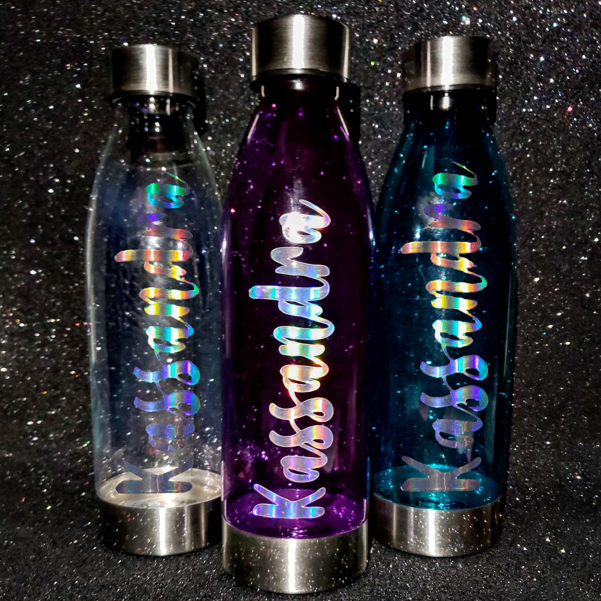 Hydrating Libation, Purple with Custom Name, Water Bottle