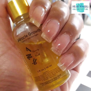 Miracle Refill || Miracle GrowTH Cuticle & Nail Oil || 1 oz Dropper Bottle || 30 ml